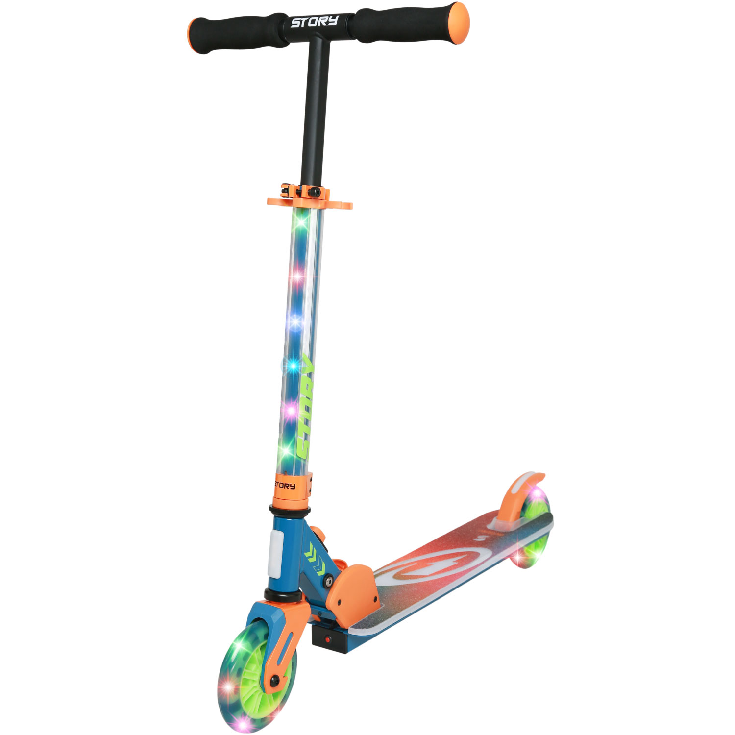 Story Everything Led Kinds Foldable Kids Scooter