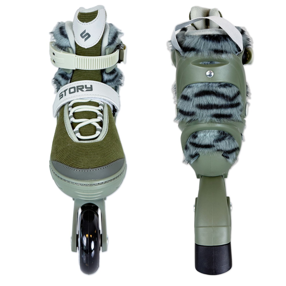 Story Fur Adjustable Inline Skates