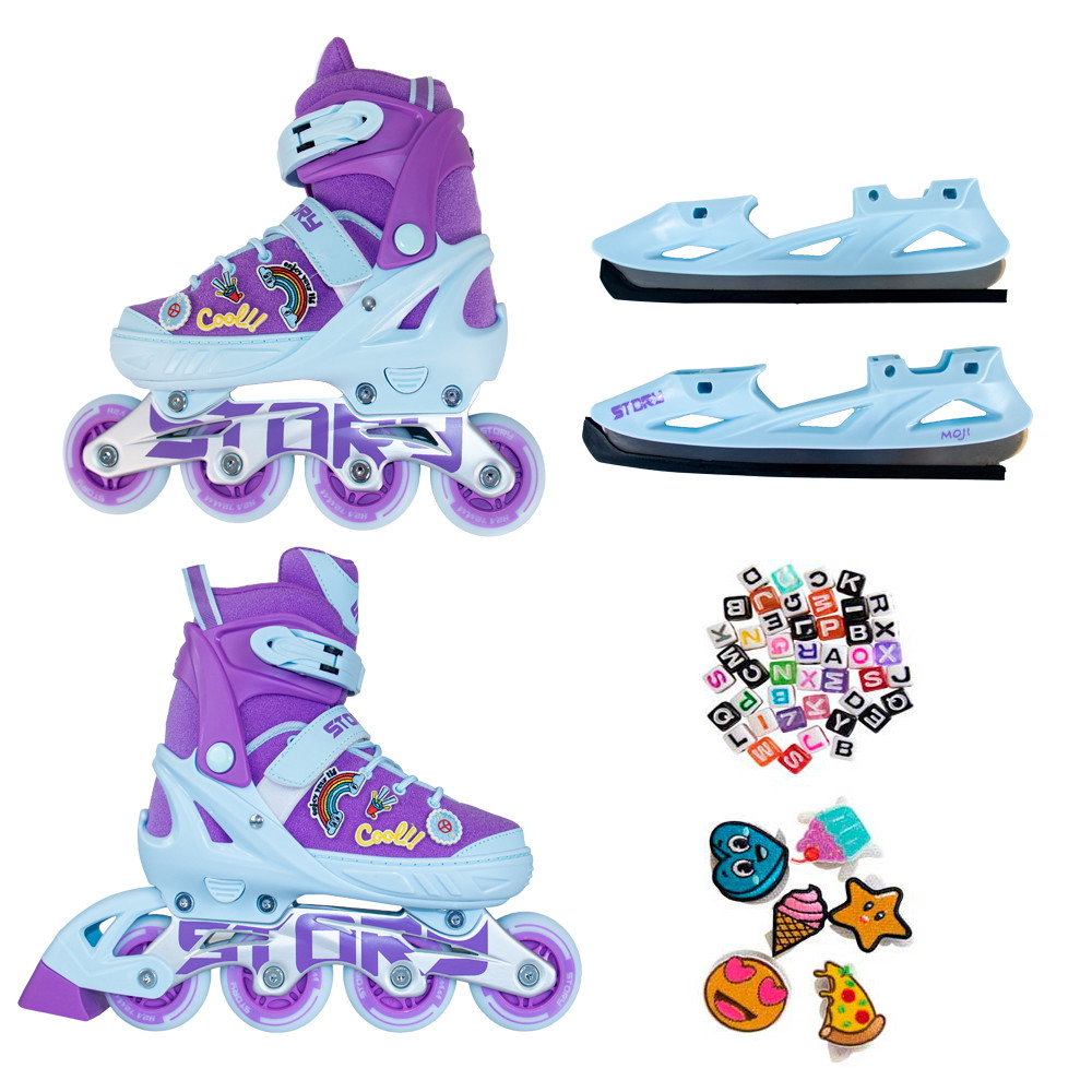 Story Moji Adjustable Inline Skates