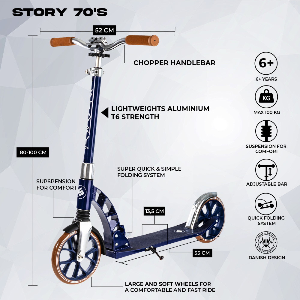 Story 70's Foldable Commuter Scooter