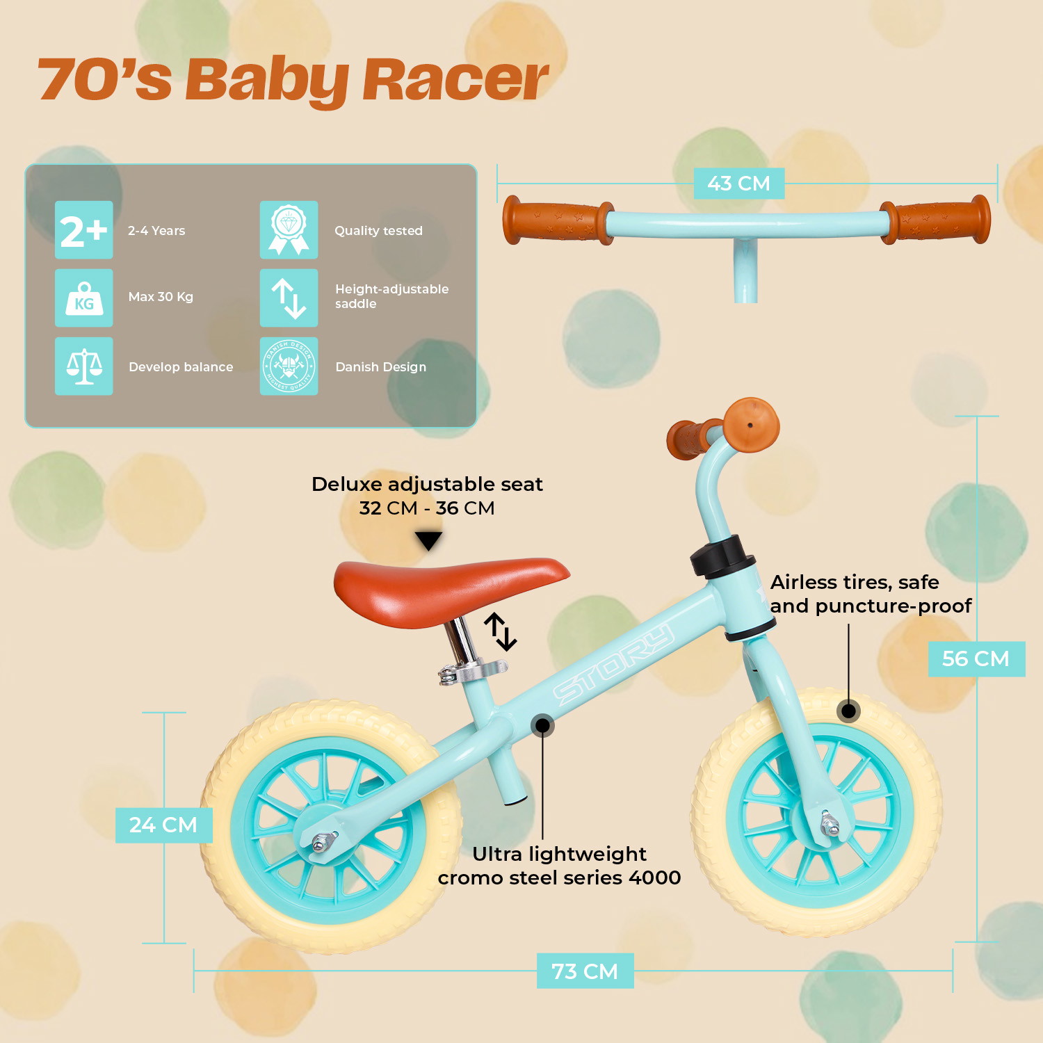 Story 70's Baby Racer Balance bike