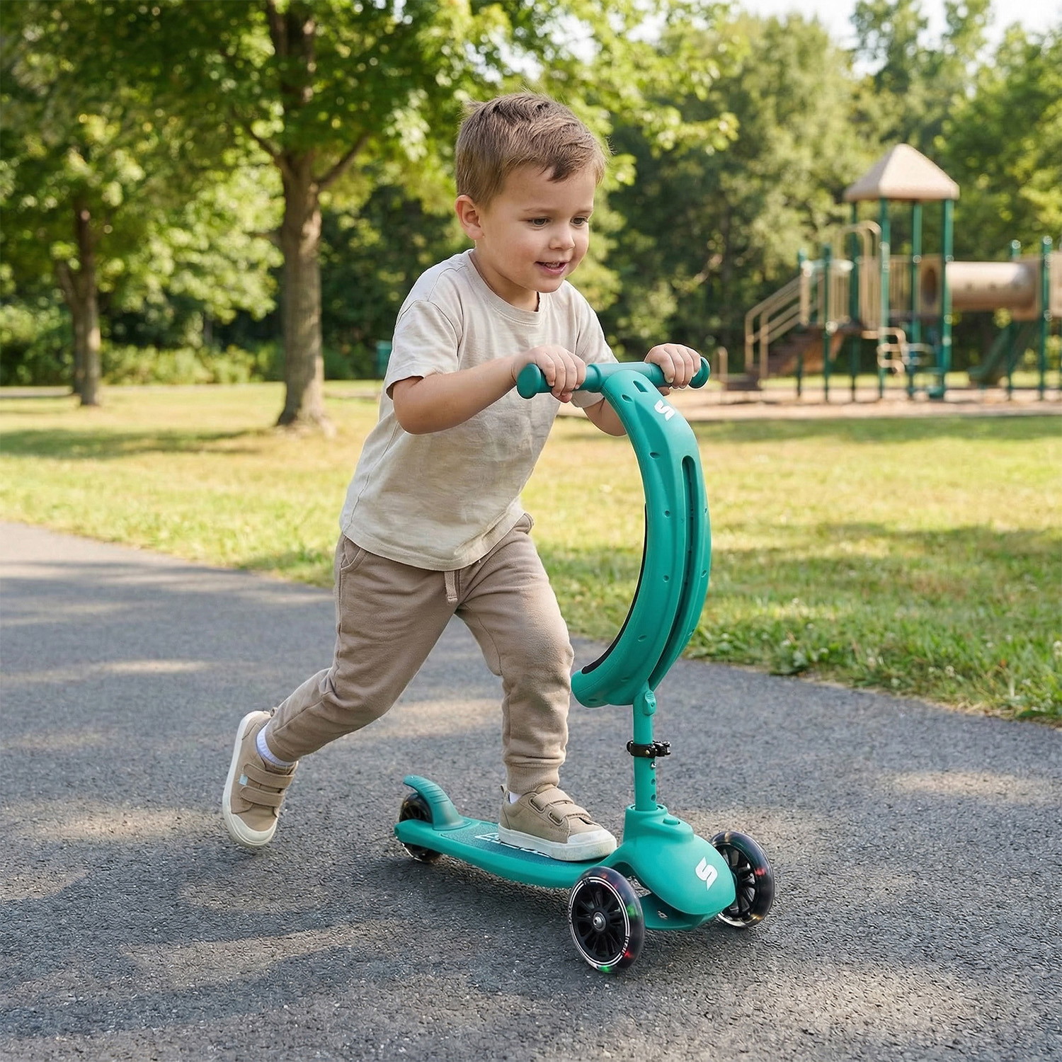 Story 4IN1 LED Kids 3-wheel scooter