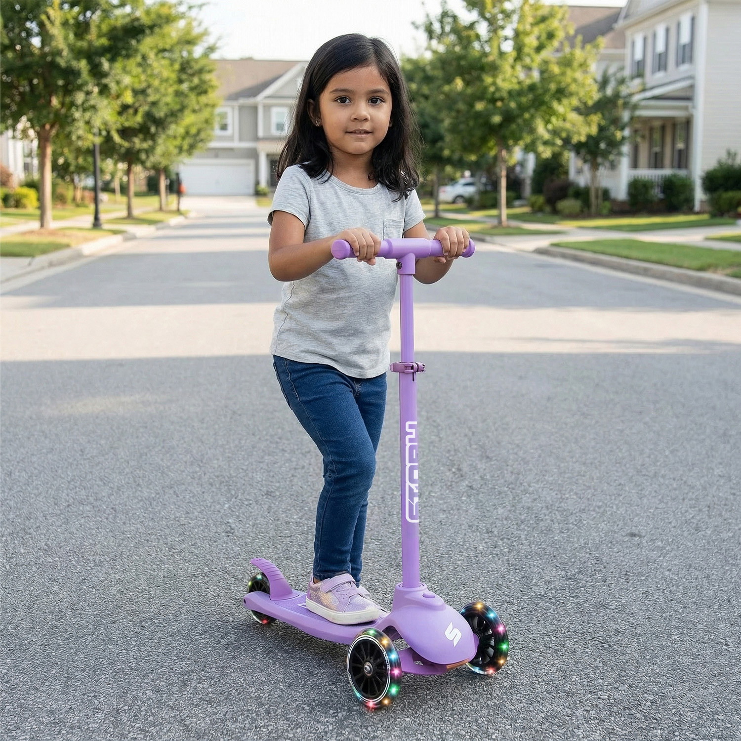 Story 4IN1 LED Kids 3-wheel scooter