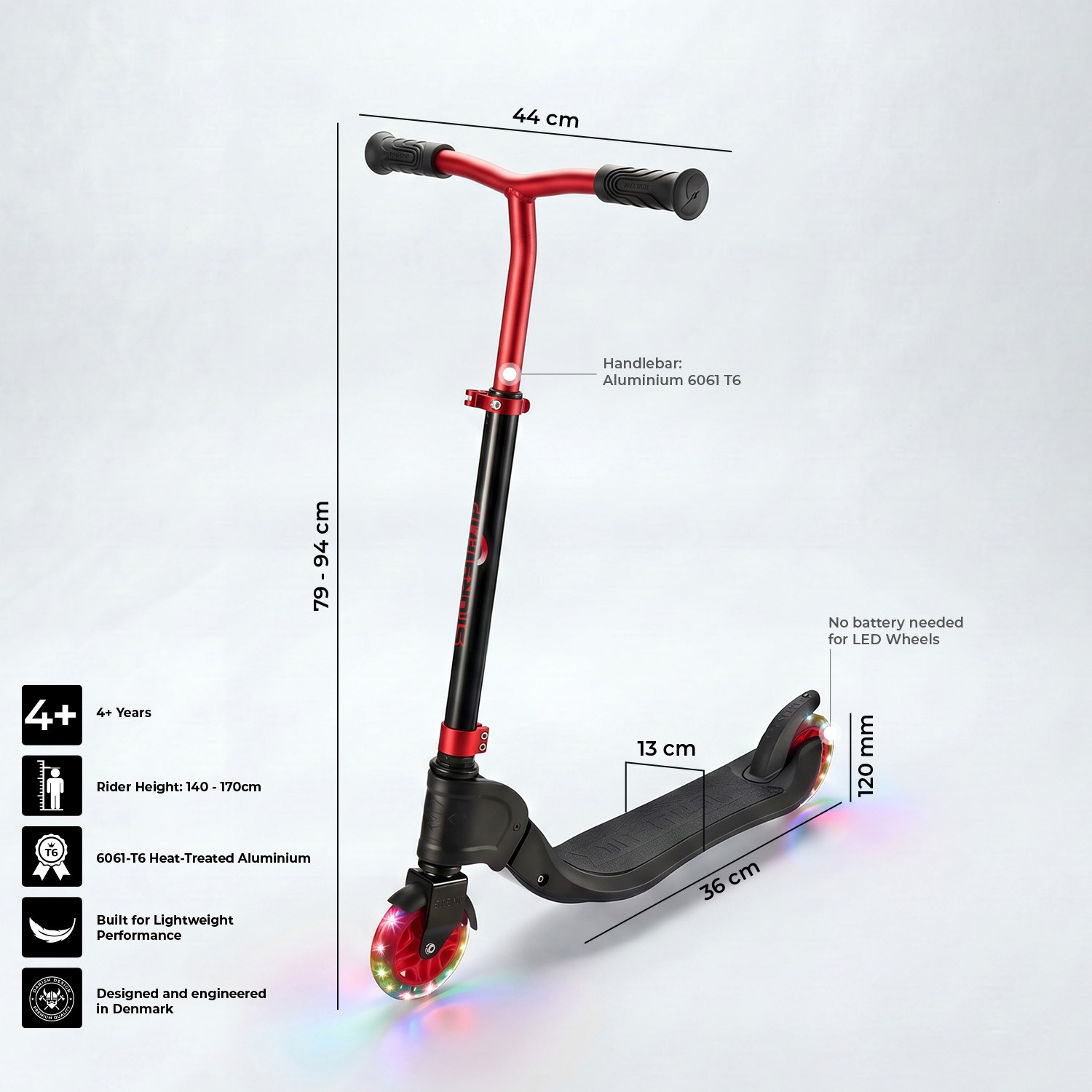 Story Flip Foldable LED Scooter