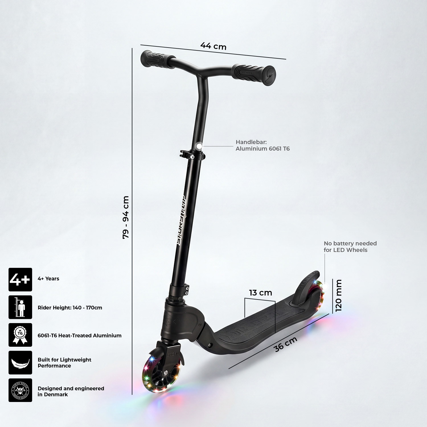Story Flip Foldable LED Scooter