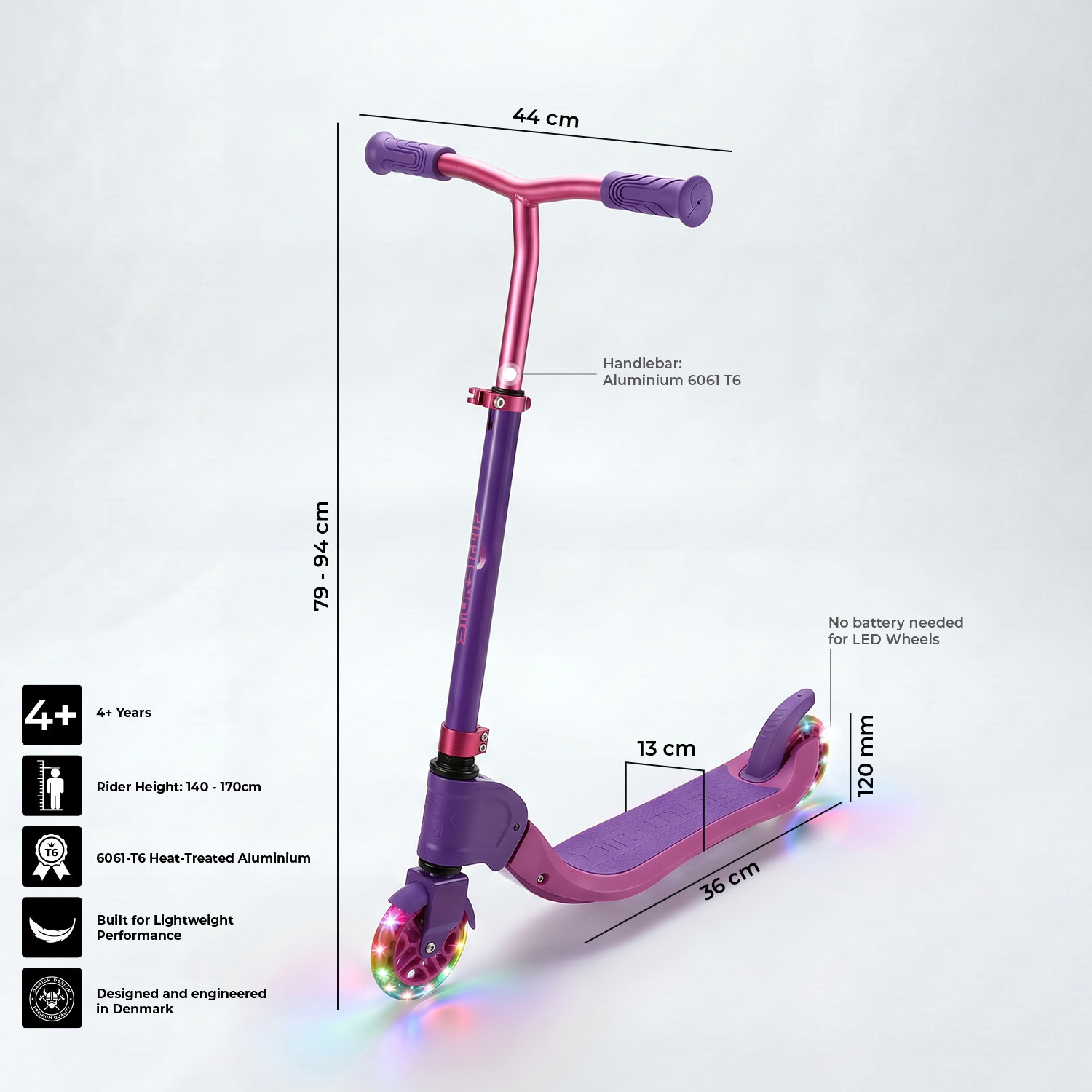 Story Flip Foldable LED Scooter