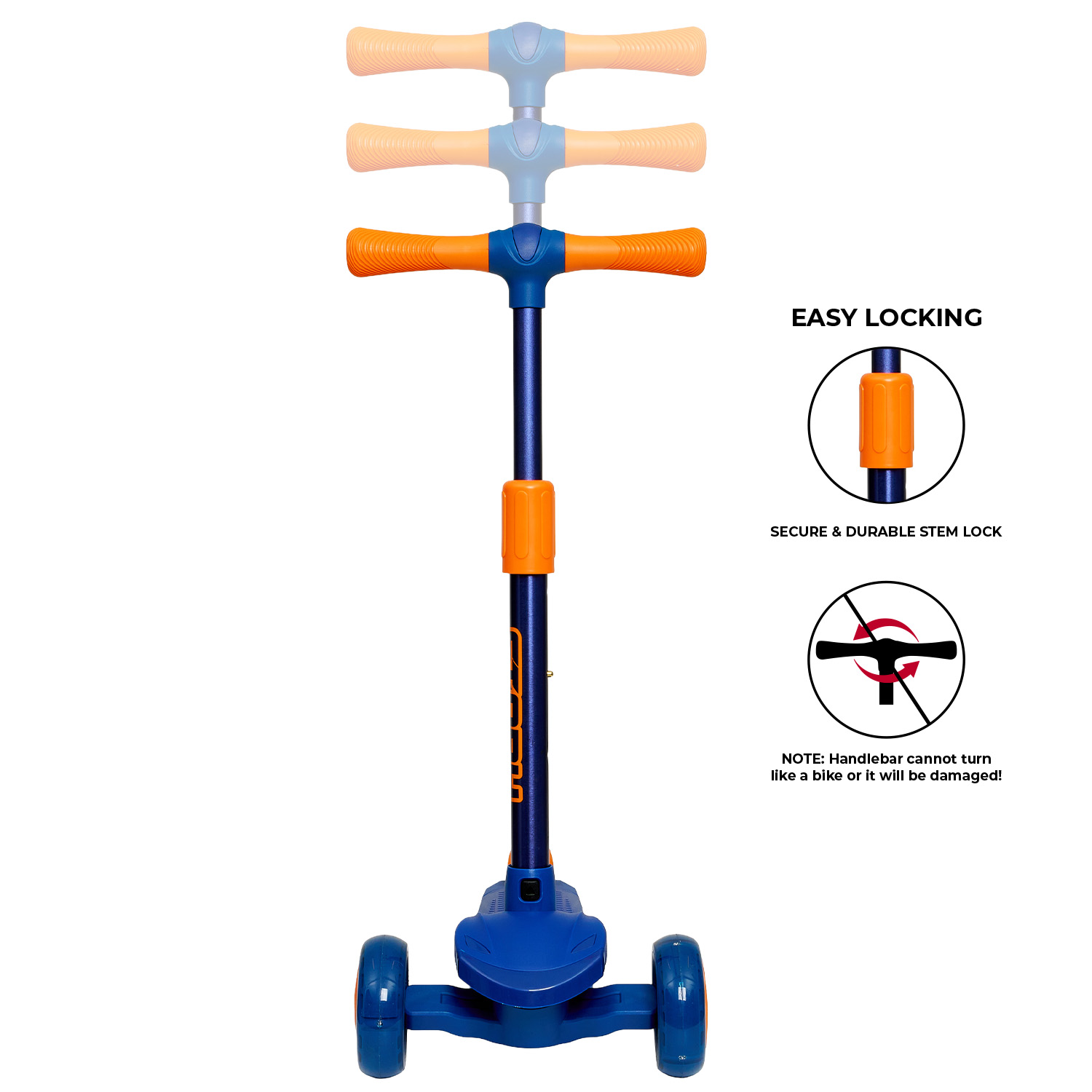 Story Mini Friends LED deluxe 3-wheel kids scooter