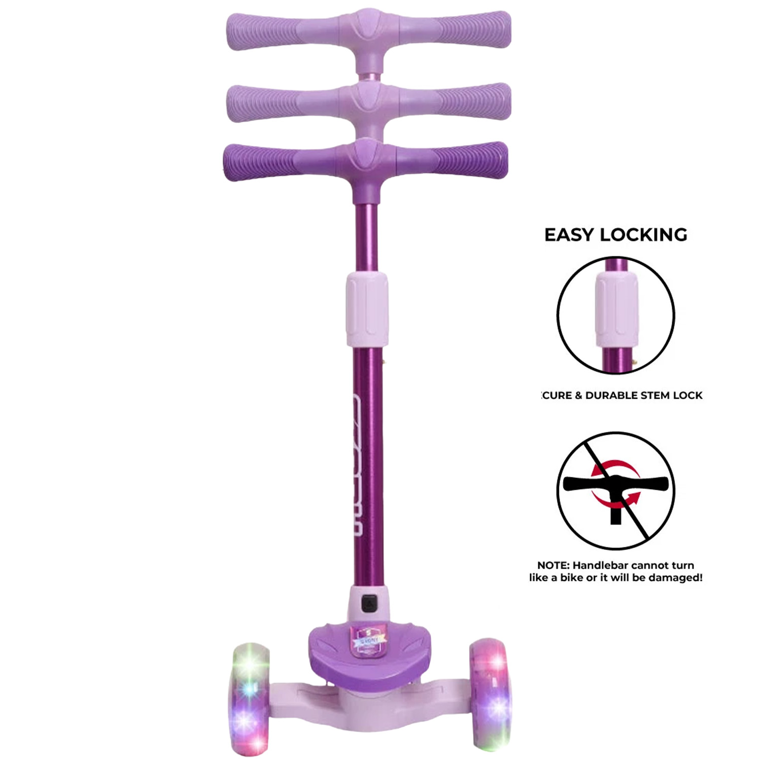 Story Mini Friends LED deluxe 3-wheel kids scooter