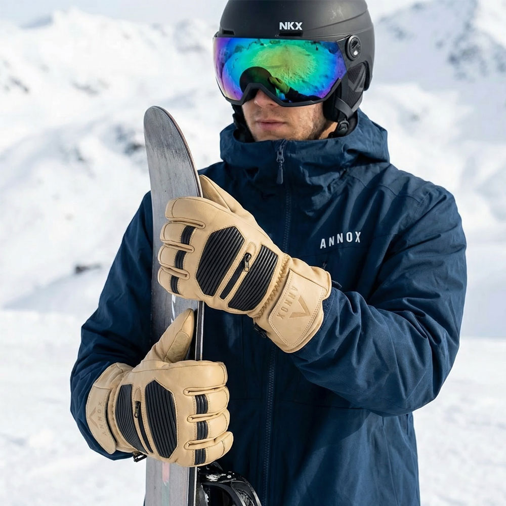 Annox Infinity Leather Ski Gloves