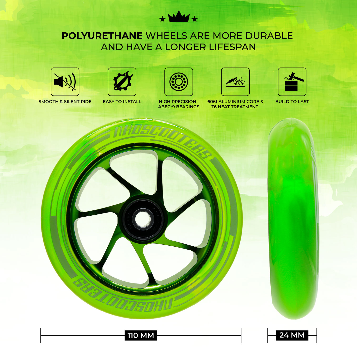 NKD Fuel Stunt Scooter Wheels