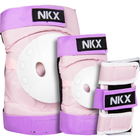 NKX Kids 3-Pack Pro Protective Gear - Knee Pads, Elbow Pads and Wrist Guards