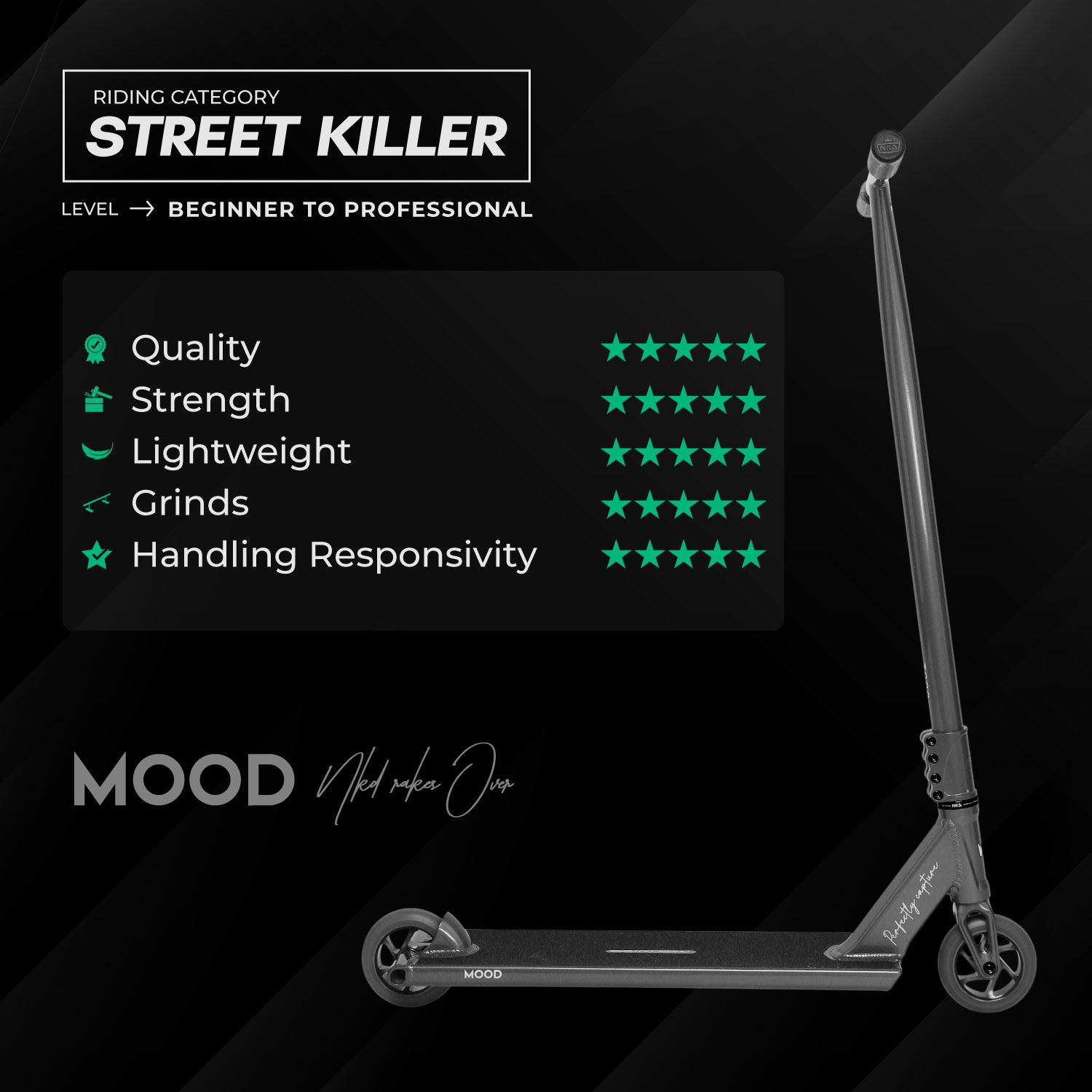 NKD Mood Stunt Scooter