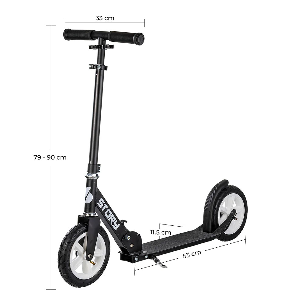 Story Civic Comfort Air-wheels Foldable Kick Scooter