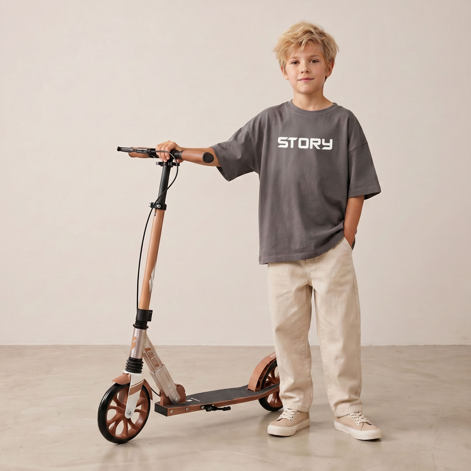 Story GlideX Elite Foldable Commuter Scooter – suspension and hand brake