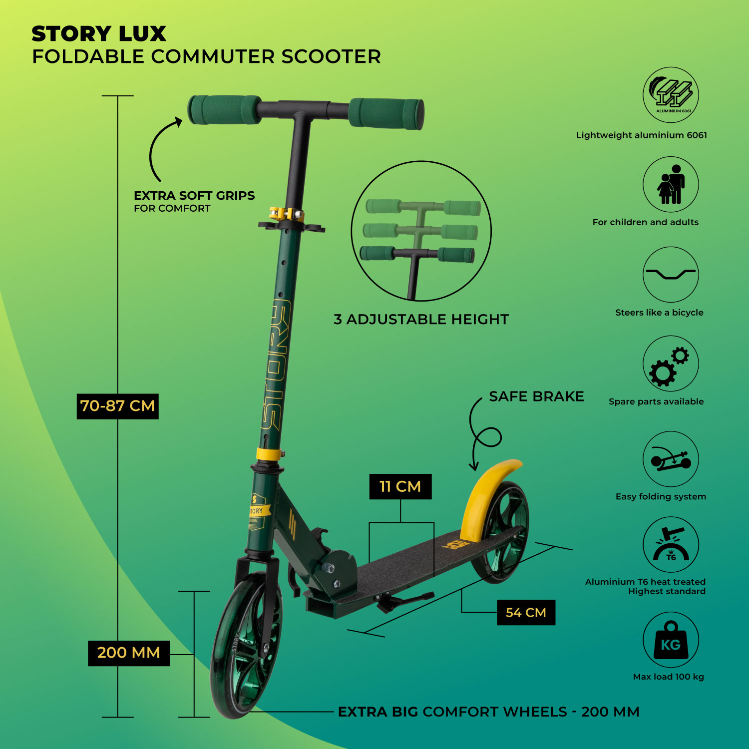 Story Lux Foldable Commuter Scooter