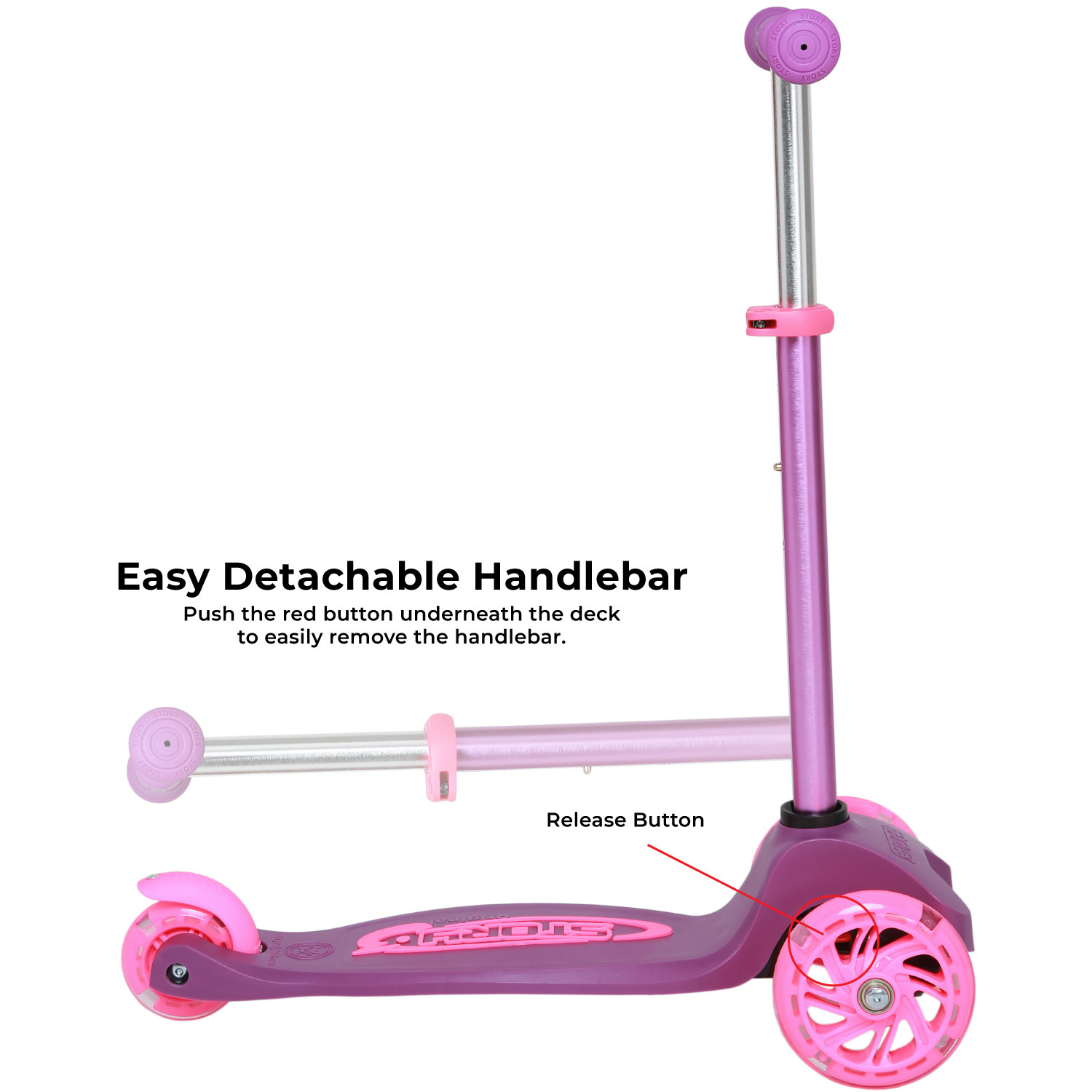 Story MoveLite 3-Wheel LED Kids Scooter