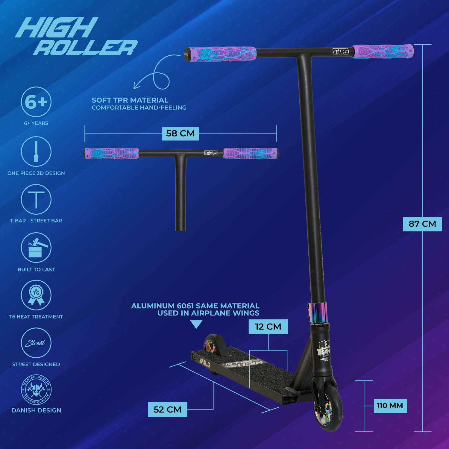 Story High Roller Street Stunt Scooter