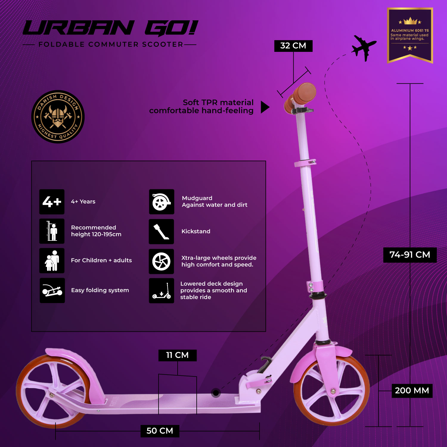 Story Urban GO! Foldable Commuter Scooter