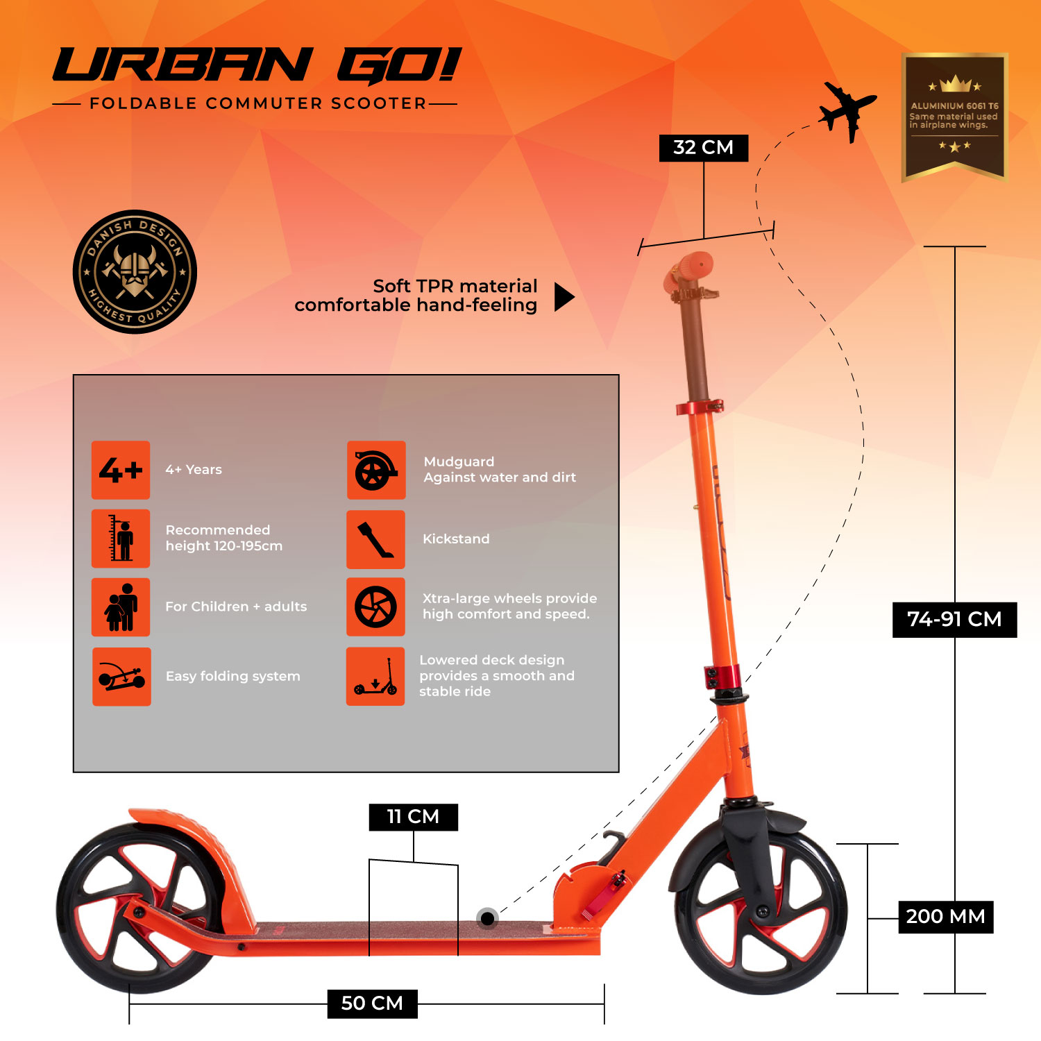 Story Urban GO! Foldable Commuter Scooter
