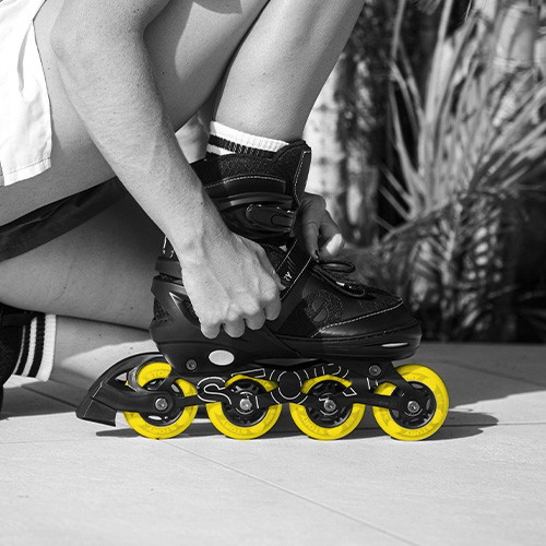 Inline roller skates