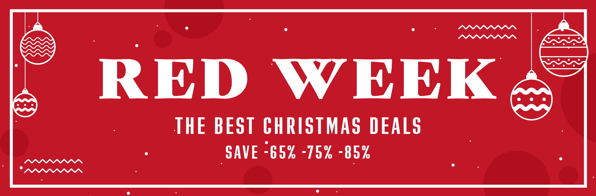 Red Week sales banner